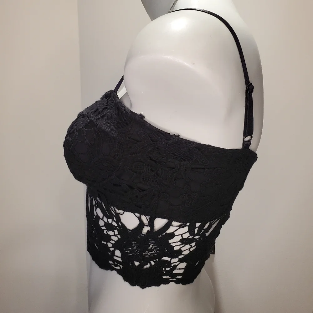 Revamped Dark Crochet Tank Top - Picture 3 of 5